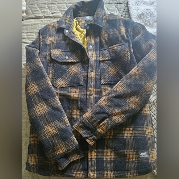 Nwot Volcom Bowered fleece insulated flannel sz S - Picture 1 of 6